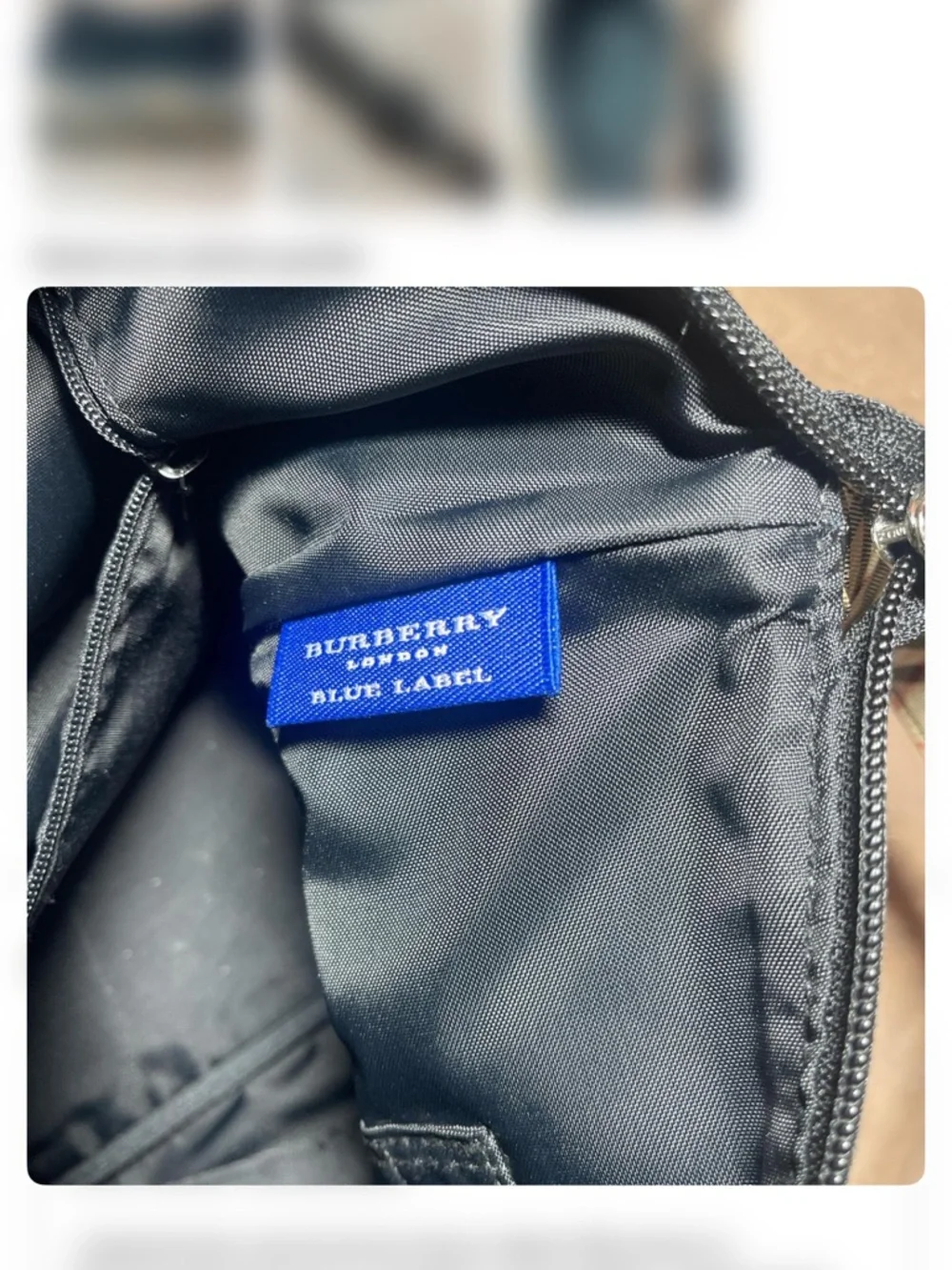 Black and Beige Plaid Shoulder Bag - Picture 4 of 9